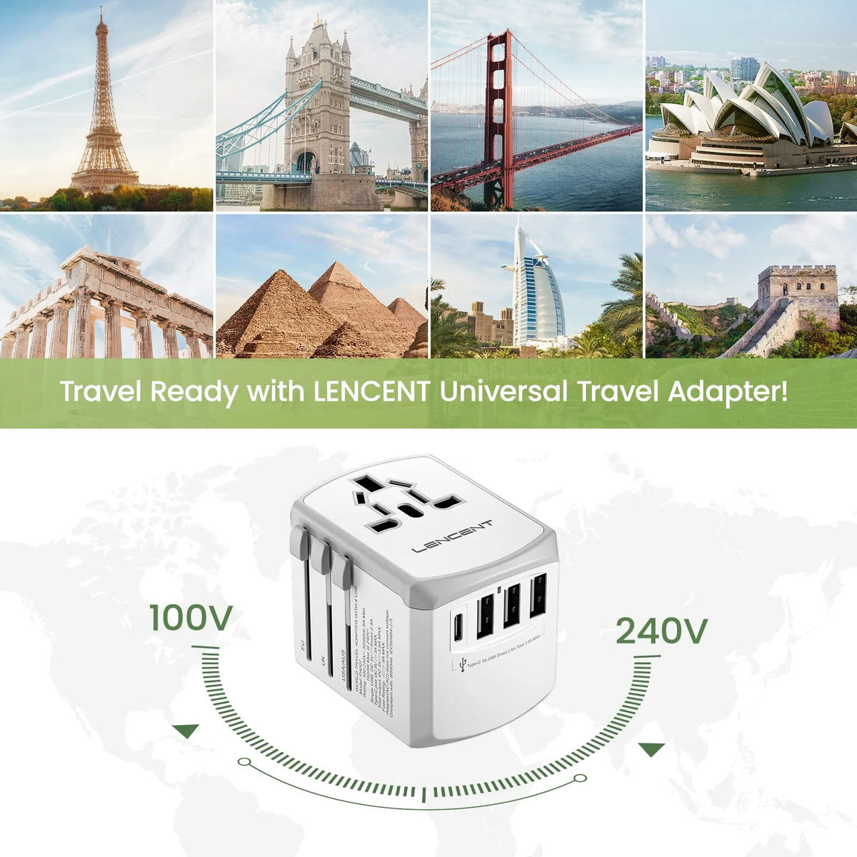 Lencent High-Speed USB-C Charging Hub With 3 USB Ports | Ultimate Plug Technology - Travelupic