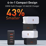 LDNIO Dual USB-A and Dual Type-C Charger | High-Speed Charging - Travelupic
