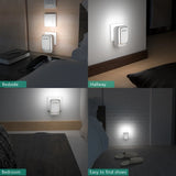 Lencent 4-Port USB Wall Charger With LED Night Light And International Travel Adapter | Worldwide Compatibility - Travelupic