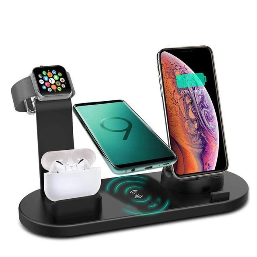Omnipro Ultimate 4-in-1 Wireless Charging Hub | Universal Qi Charger Stand - Travelupic