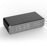 LED Alarm Clock Wireless Charger - Universal Power Adapters - Travelupic -